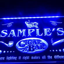 DZ056-для персонализированного названия сигарной трубы бар гостиная светодиодный неоновый свет знак