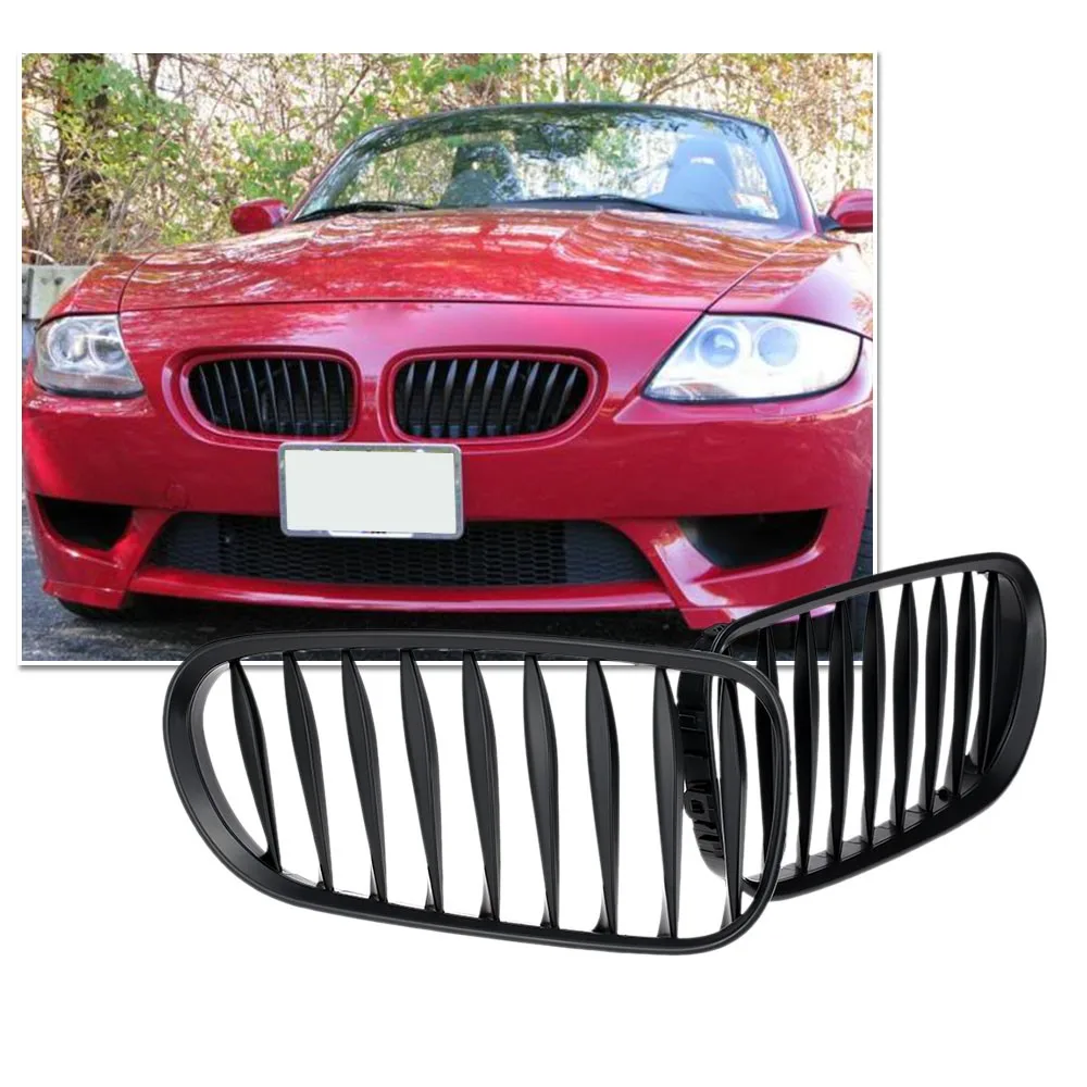 

Matt Black Front Kidney Grille Sporty Style Grill for BMW Z4 E85 E86 03-08 2004 2005 2006 2007