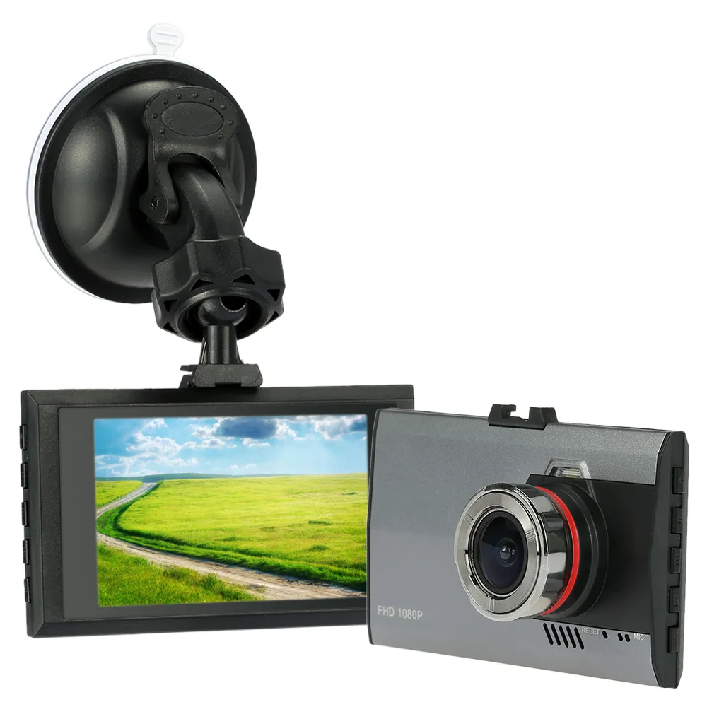 

KKmoon Ultra Slim 3.0 inch Car DVR Camera Vehicle Camcorder with Fill Light /G-Sensor/ Motion Detection Dashcam Video Registrars