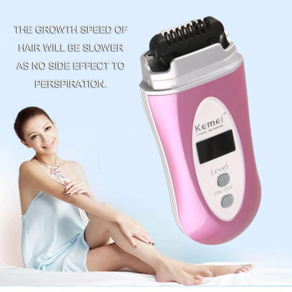 Инфракрасный горячий провод электрический KM-6810 Эпилятор заряжаемый триммер для волос комплект устройства для женщины леди Женская