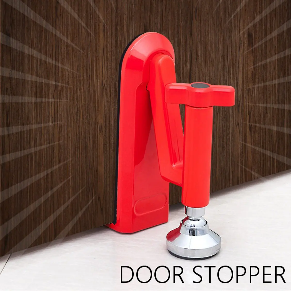 

Portable Door Stop Wooden Gate Lock Office Home Security Traveling Hotel Jammer Anti-theft Zinc Alloy Door Stopper Hardware