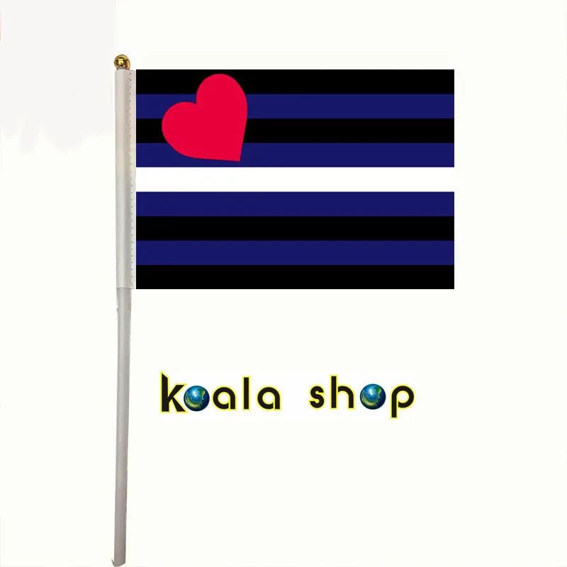 

100pcs/ package Gay banner size 14*21cm LGBT with plastic flagpole lengt 30cm Leather Pride Flag