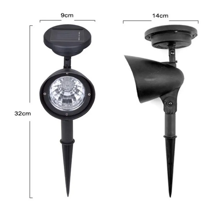 CHICLITS 2 PCS 4 LED Solar Lamp Energy Outdoor Garden Lights 1.2V 600mAh Cold Light Yard Security Lawn Lighting (21)