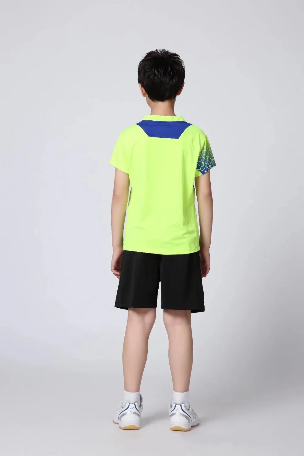 Новая Студенческая футболка для бадминтона, для соревнований, быстросохнущая удобная спортивная одежда, рубашки и шорты, синяя одежда для тенниса, XS-3XL, VF09