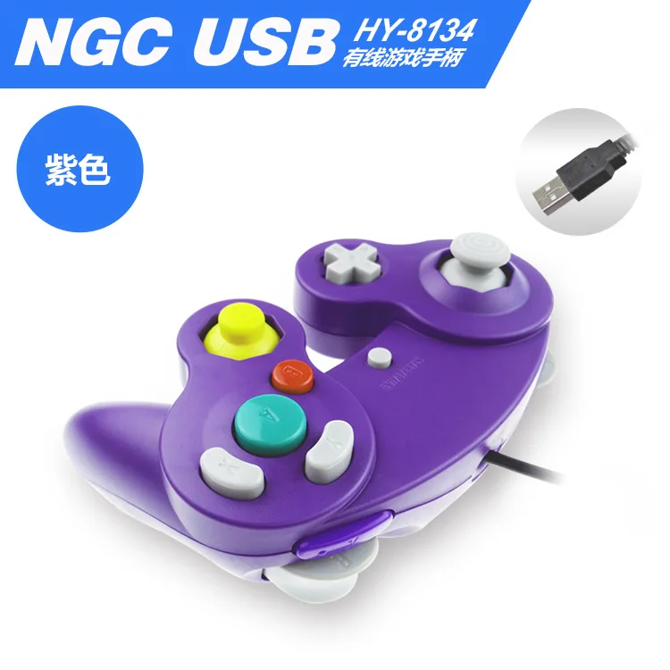 Для Gamecube контроллер USB проводной ручной джойстик для NAND для NGC GC контроллер для MAC компьютера ПК геймпад ns