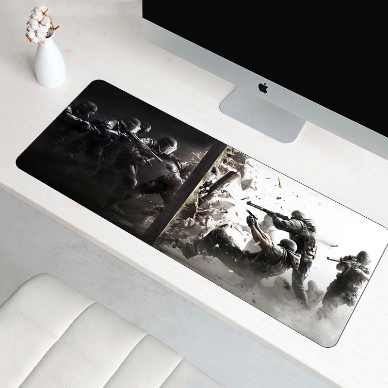 

FFFAS 70x30cm XL Large Rainbow Six Siege Silon gaming mouse pad Anti-slip padmouse For Speed Gamer Rubber Notebook Computer mats