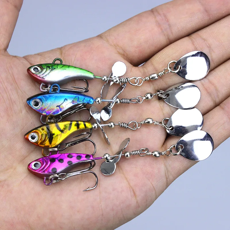 Fishing Lure Propeller Jigs Spoon Artificial Lures Rotation Compound Spinner Bait 8.8cm/11g With