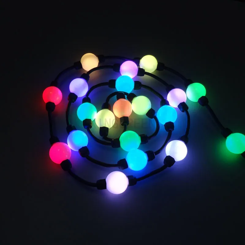 

100X WS2811 diameter 35mm 360degree magic color 3D led pixel ball light source DC12V express free shipping