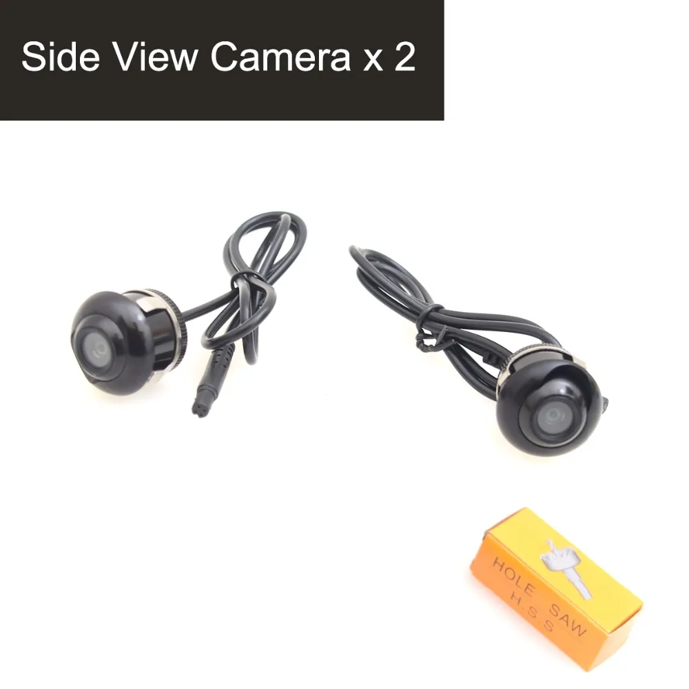 Goede Voertuig Auto Auto Side View Camera 360 Graden Hoek Verstelbare Zijspiegel Inbouw Camera, Spiegelbeeld w o Grid Lijnen