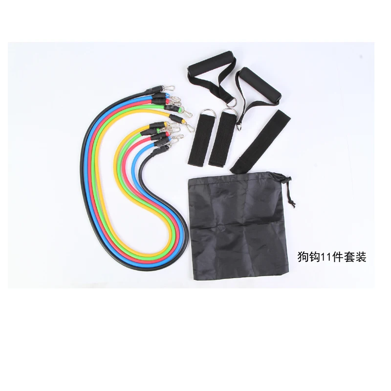 11 unids/set bandas de resistencia juego de ejercicios tubo fitness yoga pilates tubo de látex expansores tubos de goma de ejercicio FN 11 unids/set bandas de resistencia juego de ejercicios tubo fitness yoga pilates tubo de látex expansores tubos de goma de ejercicio FN