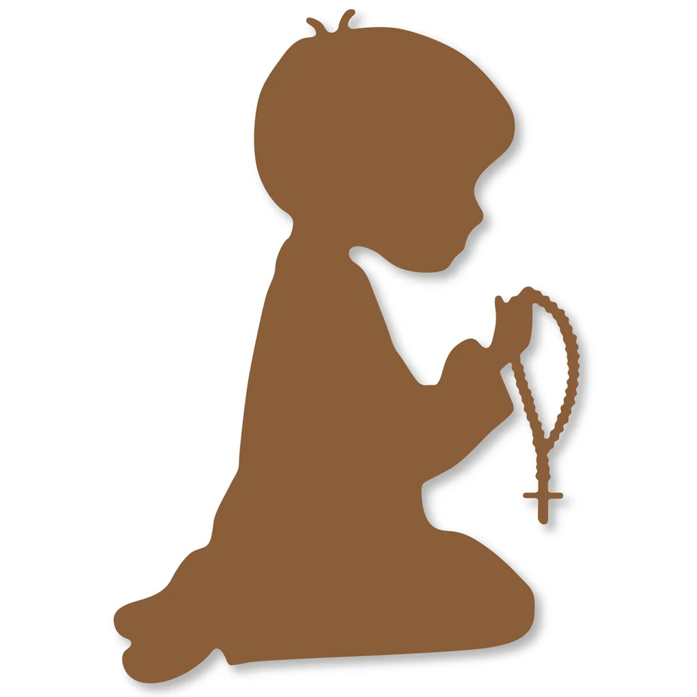 

Estel Boy Praying Metal Cutting Dies for DIY Scrapbooking Decoration Craft Die Cut Paper Card Making Stencil 2019 New