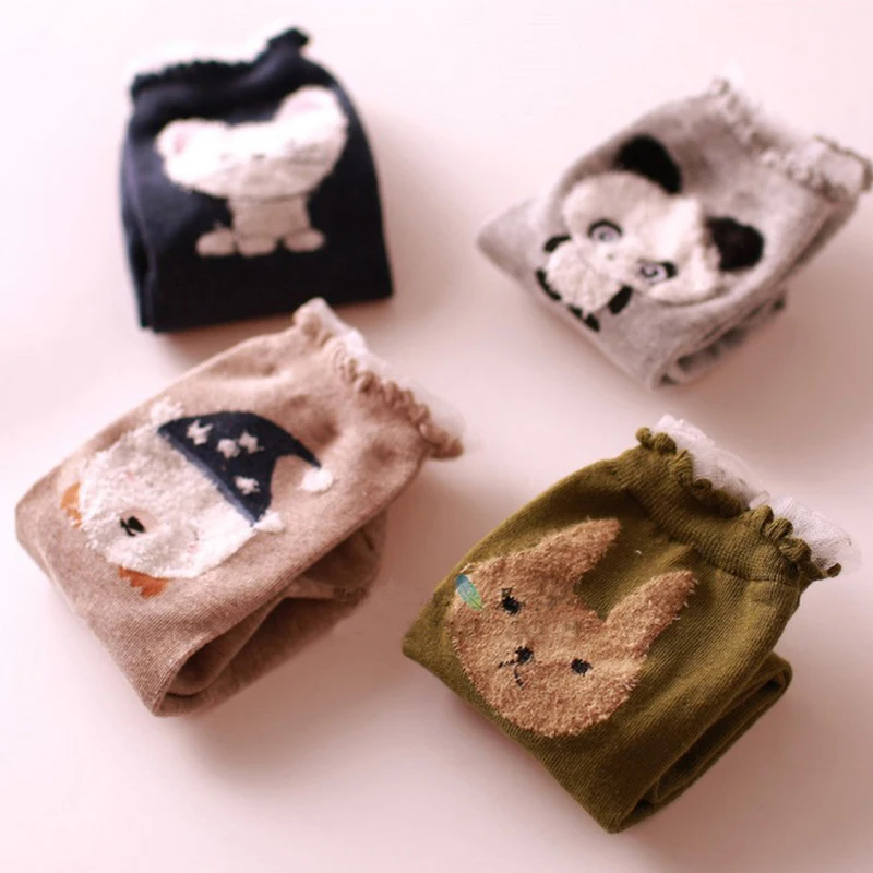 Новое поступление хлопковые теплые носки милые осень-зима Для женщин носки в виде симпатичных животных Для женщин Панда Свинья «Жираф» носки с мультяшным рисунком