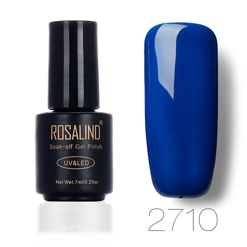 ROSALIND 7 мл серый лак для ногтей классический цвет УФ светодиодный гель лак для ногтей акриловый лак для ногтей набор инструментов для дизайна ногтей - Цвет: 2710