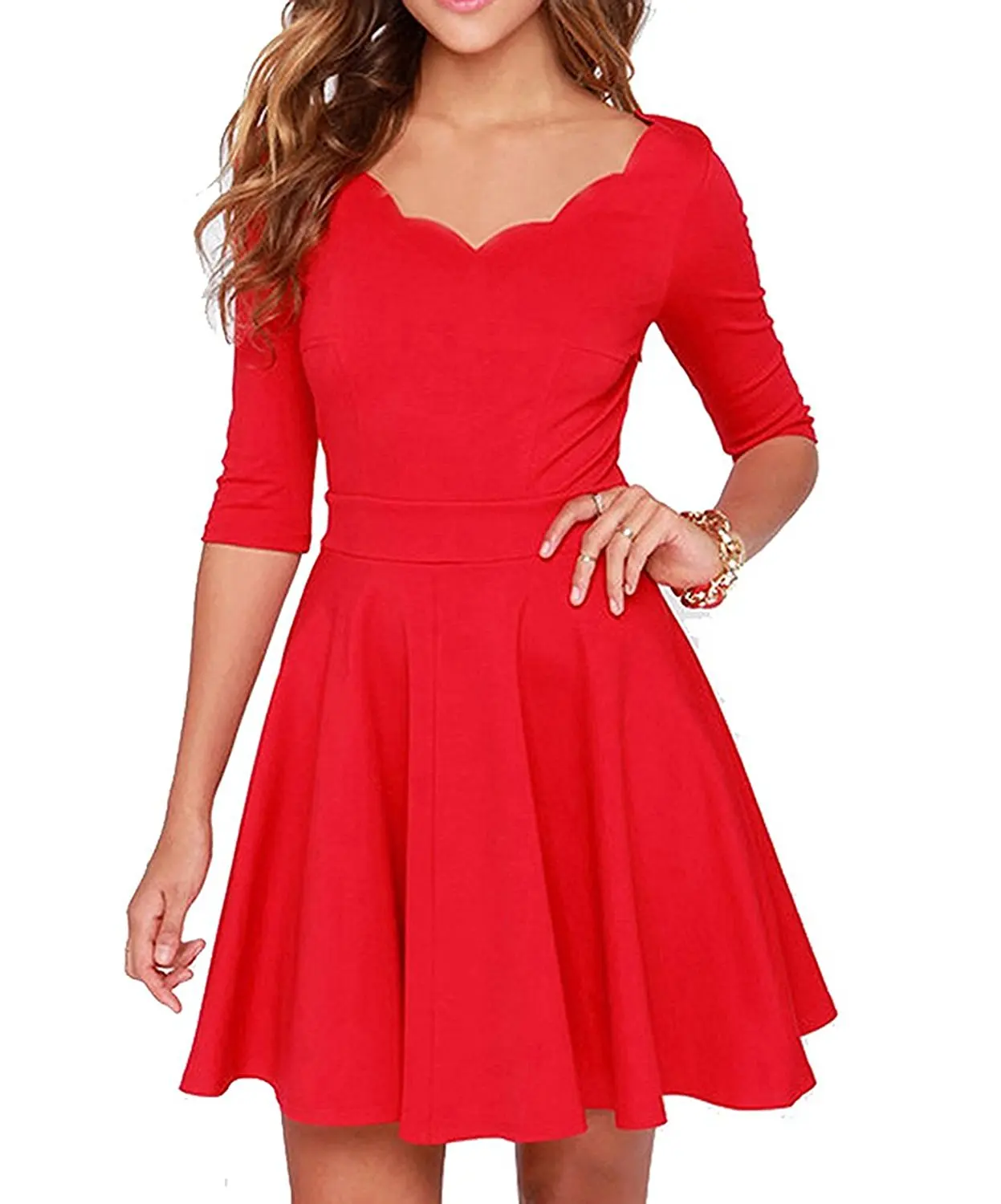 Buy Custom made Women's Slim Flared Tunic Sweetheart