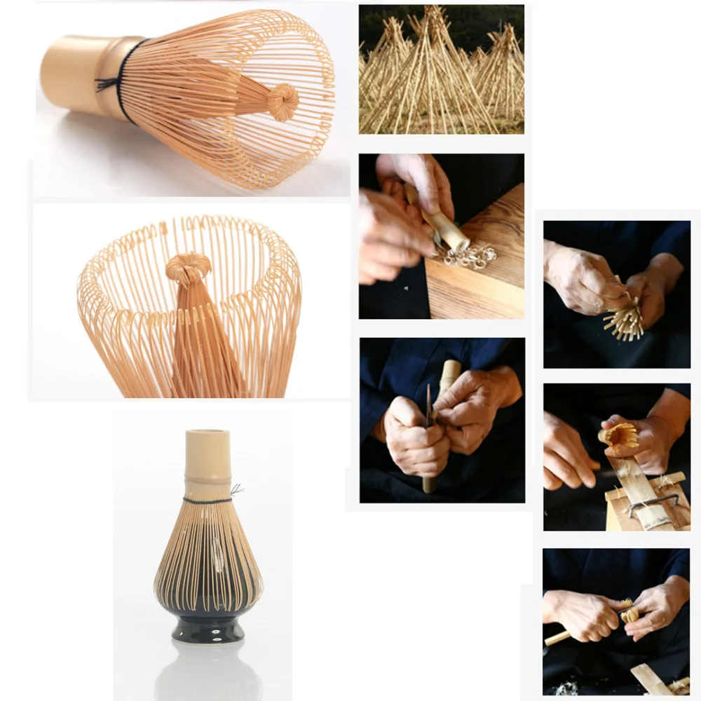 Элегантная традиционная Matcha Giftset натуральная бамбуковая ложечка венчик Совок церемониальная чаша для маття венчик держатель японская маття чайные наборы