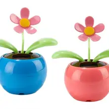 2 комплекта счастливый танцующий Солнечный цветок яблоневый цветок качели розовый и синий Солнечный Игрушка Дети подарки Домашний автомобиль Декор милые Мультяшные игрушки