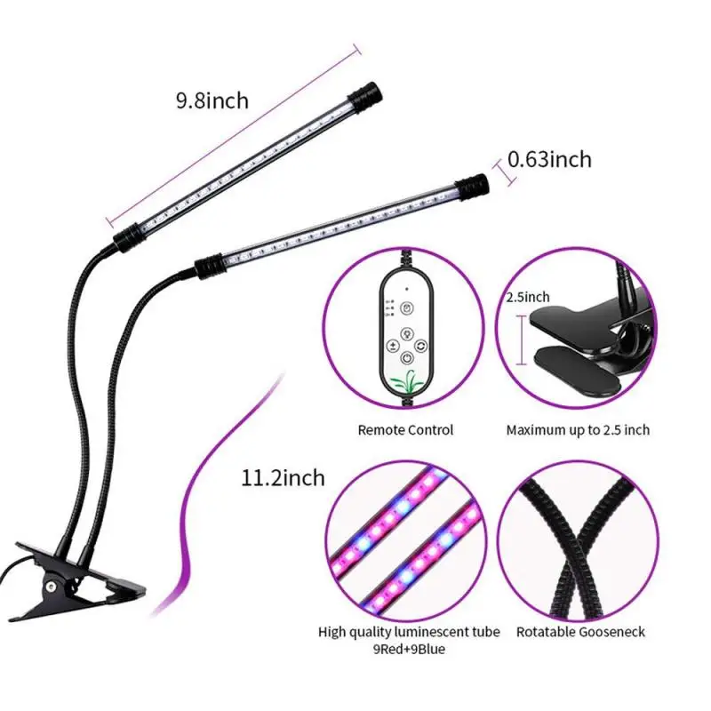 

5V USB LED Grow Light LED Full Spectrum Fitolampy Hydroponics Lamp With Controller For Greenhouse Vegetable Plant Lighting Z30