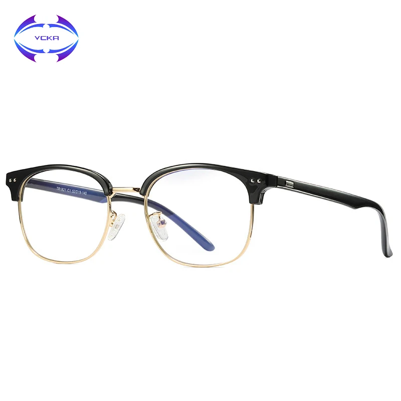 Best VCKA High Quality TR90 Anti Blue Light Glasses Men Reading Goggle Protection Eyewear Computer Eyeglasses Gaming Glasses Women