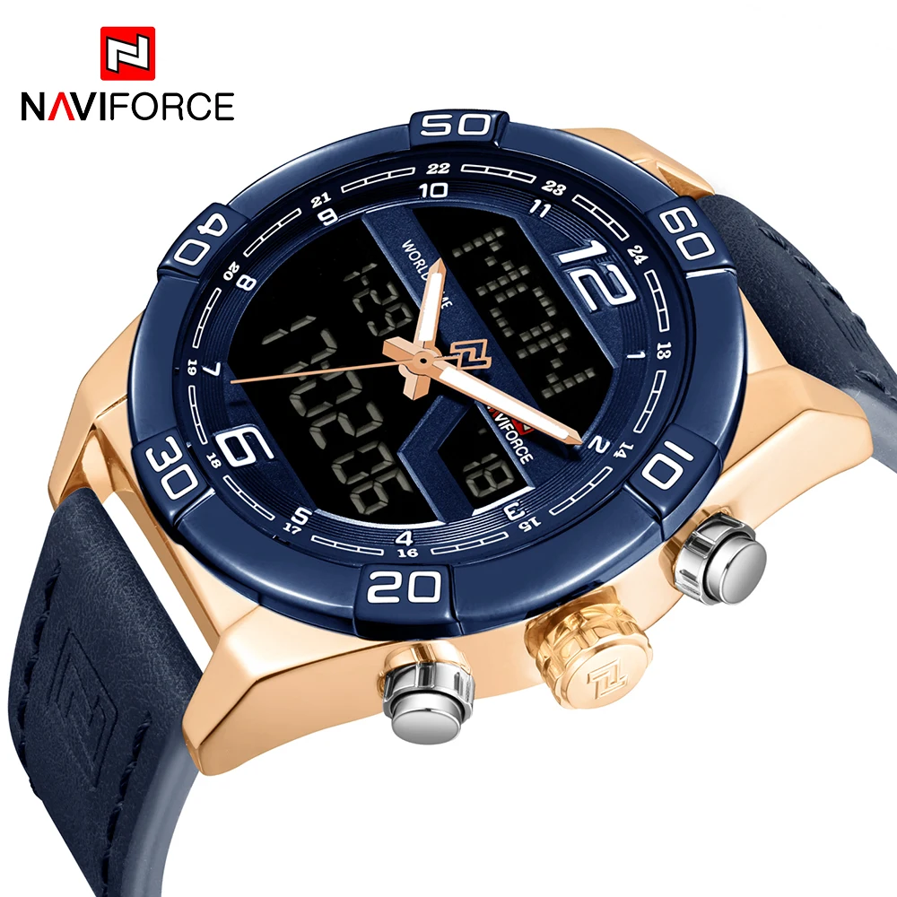 digital watch leather strap