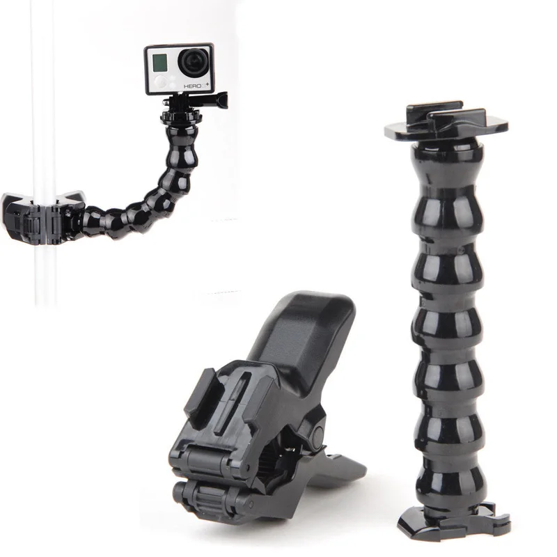 Wholesale GoPro Jaws Flex Clamp Mount + Adjustable Neck For Gopro Hero 4 3 2 Camera Accessories and SJCAM SJ4000 SJ5000 SJ5000+ Cam Buy Cheap GoPro Jaws Flex Clamp Mount + Adjustable Neck For Gopro Hero 4 3 2 Camera Accessories and SJCAM SJ4000 SJ5000 SJ5000+ Cam