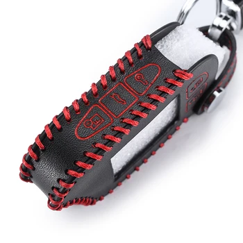 

M13 M14 Leather Cases For Scher-Khan Magicar 13 14 m110as Auto-Signals Car Alarm Remote Controller LCD Keychain Cover