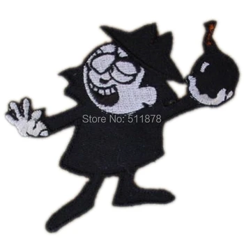 

3.5" BORIS BOMB Rocky Bullwinkle Figure Logo TV MOVIE SERIES EMBROIDERED Sew On Iron On Patch TRANSFER Badge Gift Favor