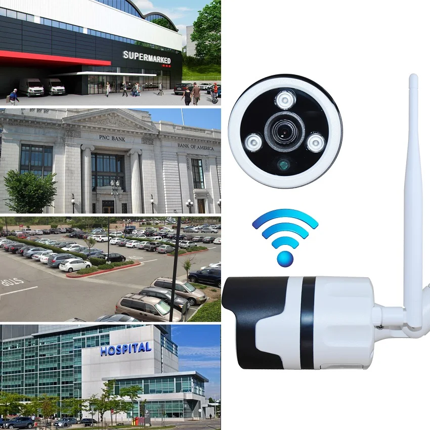 Внешняя камера Zjuxin 1080P Wi Fi HD 3 Мп 6 мм объектив 2 МП 360 градусов металлическая