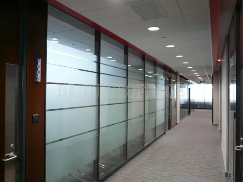 partition wall with frosted glass on Alibaba Group