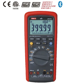 

UNI T UT171A TRMS Digital Multimeter 40000 Count AC DC Analog bar NCV VFC OHM Freq Tester USB/Bluetooth Connect Data Storage ETL