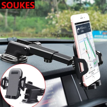 

Car Retractable Dashboard Glass Phone Holder For Seat Leon Lbiza Skoda Octavia a5 A7 2 Rapid Kodiaq Hyundai Accent Solaris