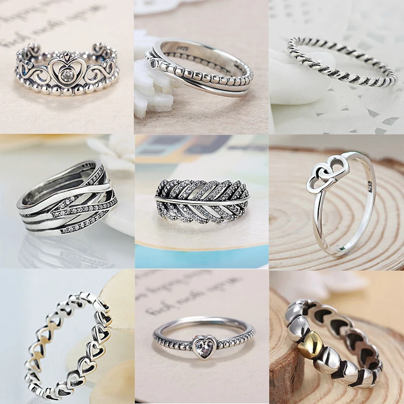 

Light As A Feather Clear Zircon Ring Compatible With Wedding Brand Rings For Women Engagement Jewelry Accessories Gift