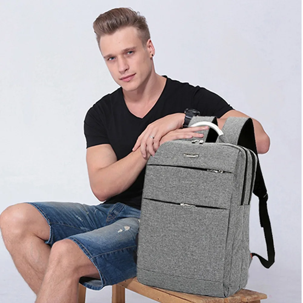 

New Anti-thief USB Recharging Laptop Backpack Hard Shell No Key TSA Customs Lock Design Backpack Men Travel Backpack