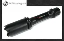Vector Optics Hunting Tactical Wrestle Grapple Fistfight 1W Cheap LED Flashlight Torch Agressire Head 80 Lumens