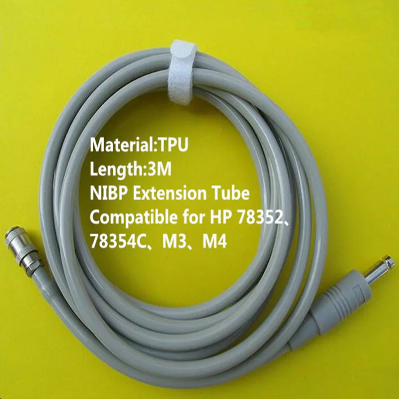 

Free Shipping NIBP Extension Tube NIBP Hose Tube for Philips M3 M4,78352 Monitor,NIBP Cuff Connector TPU 3M