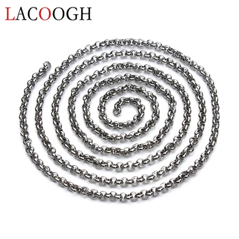 

Fashion 5 meters Silver Color Stainless Steel for DIY Necklaces Bracelets 2 3mm Flat Chains Bulk Link Chains Jewelry Findings