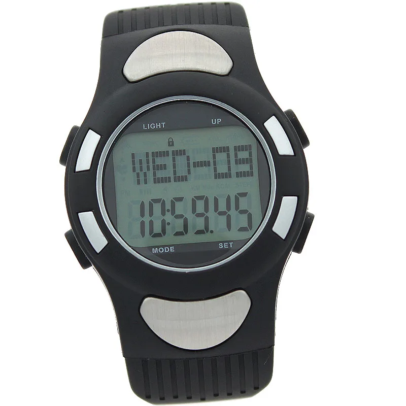 analog watch with heart rate monitor