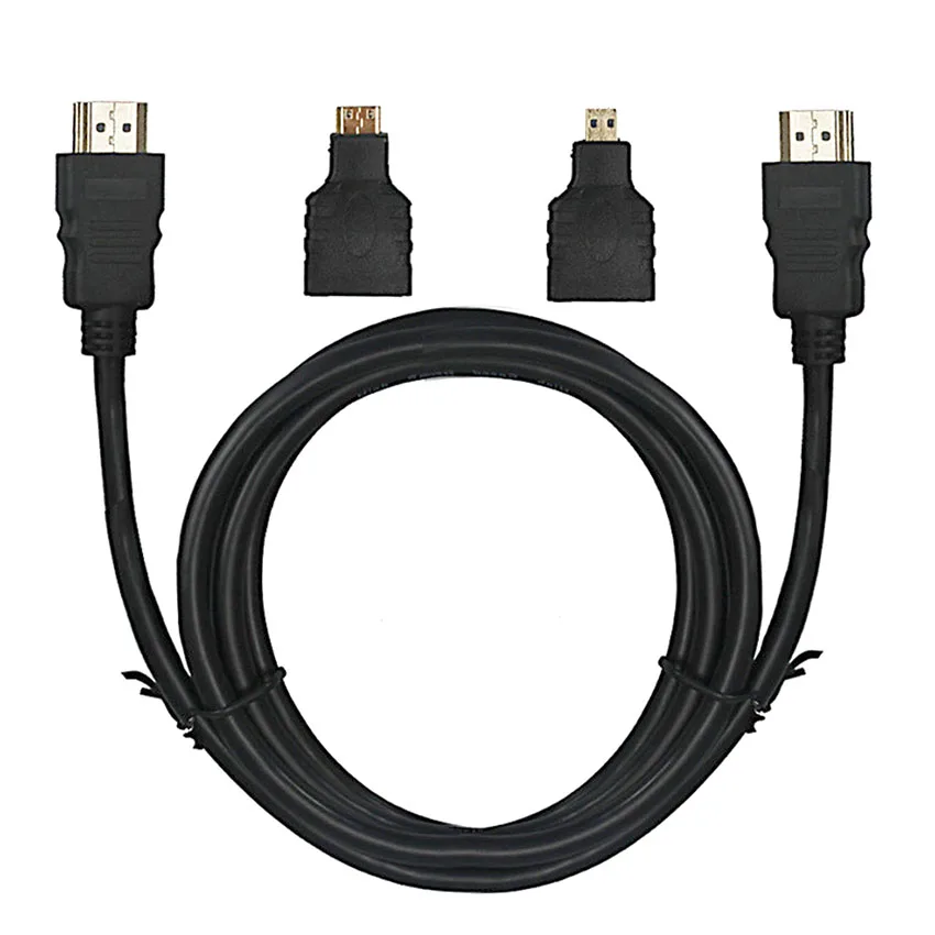 TOFOCO 3 in 1 HD High Speed HDMI to Cable + Micro Adaptor+ Mini adapter | Электроника