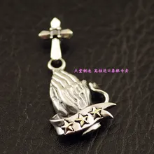 Gv Подвеска черный циркон крест