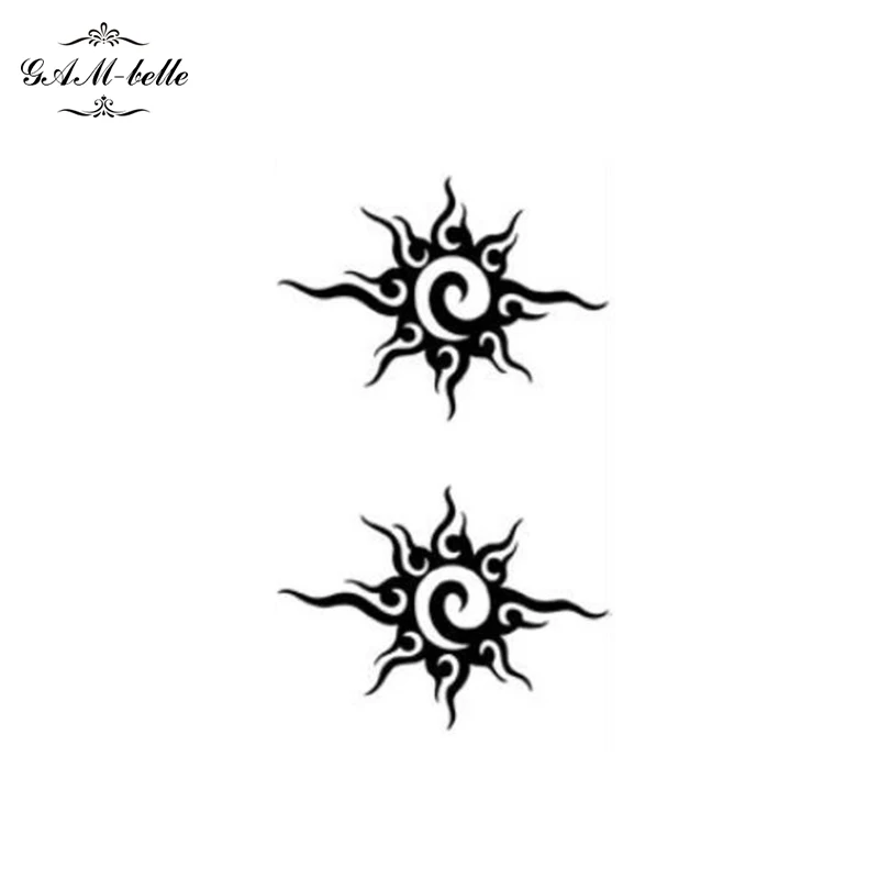 

Simple Fashion Tattoo Stickers Sun Totem Calf Neck Waterproof Lasting Harajuku Tattoo Sticks