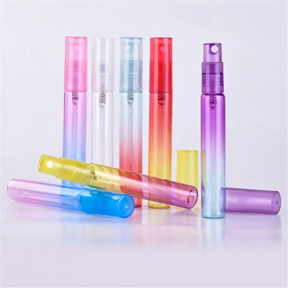 

1 pc 8ML Portable Spray Bottle Colorful Glass Empty Perfume Bottle Cosmetic Container Refillable Bottles random color