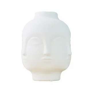 Нордический 3D лицо белый керамический цветочный горшок комнатный горшок для растений Американский дизайн суккулентный горшок бонсай Декор Ваза держатель для сада - Цвет: Multi Faces