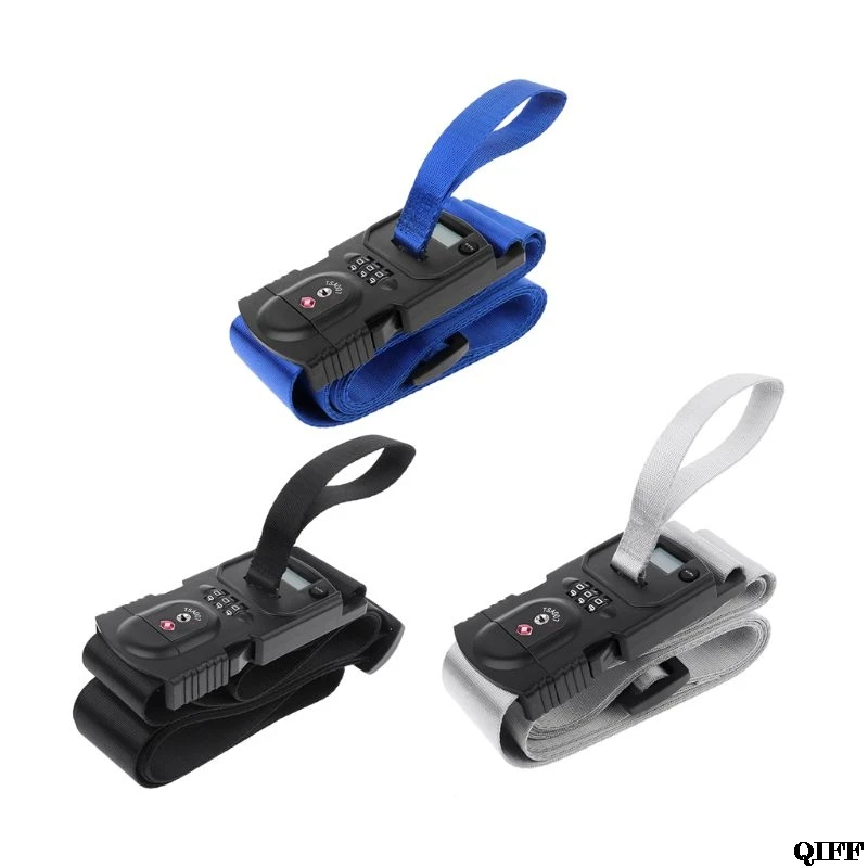 

3in1 Travel Luggage Scale Code TSA Lock Suitcase Strap Belt Digital Hanging Baggage Weigh Scales Jun20
