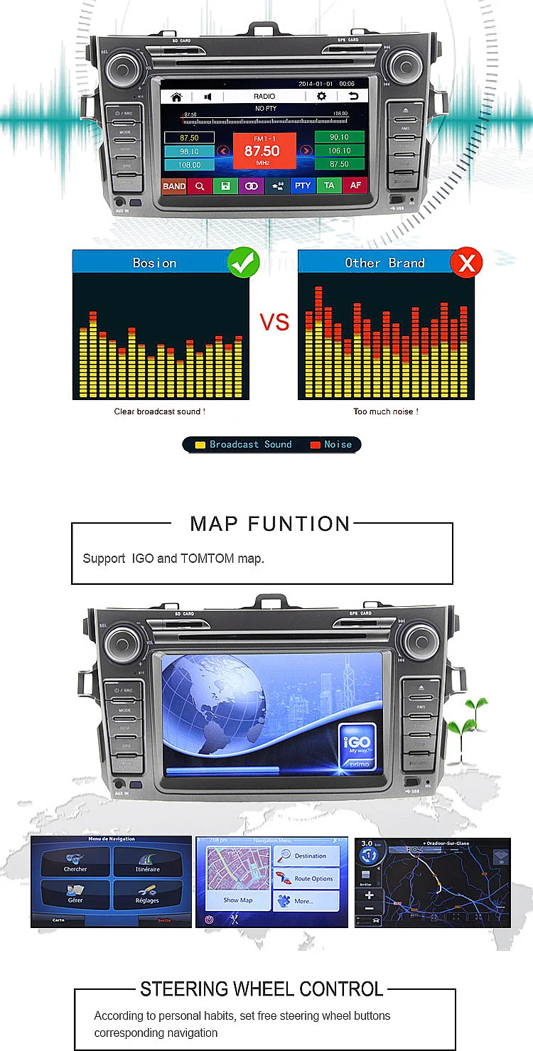 Clearance LJDA 2 din 8 inch car dvd player for Toyota corolla 2006-2012 gps navigation Radio Stereo Head Unit Auto audio Bluetooth 1080P 3 Clearance LJDA 2 din 8 inch car dvd player for Toyota corolla 2006-2012 gps navigation Radio Stereo Head Unit Auto audio Bluetooth 1080P 3