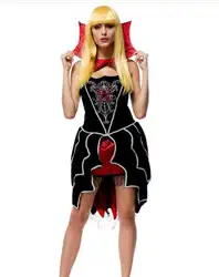 Готический сексуальный костюм Хэллоуин платье сексуальный костюм ведьмы костюм вампира Для женщин маскарад Вечерние Хэллоуин Косплэй