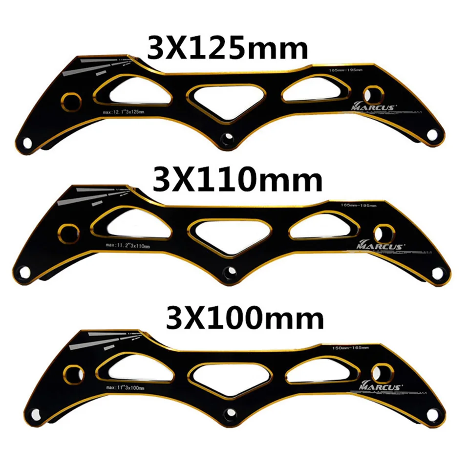 Встроенная рама для скоростного катания для слалома 3X100 мм/3X110 мм/4X125 мм колеса 150-195 мм Монтажное расстояние алюминиевый сплав D029