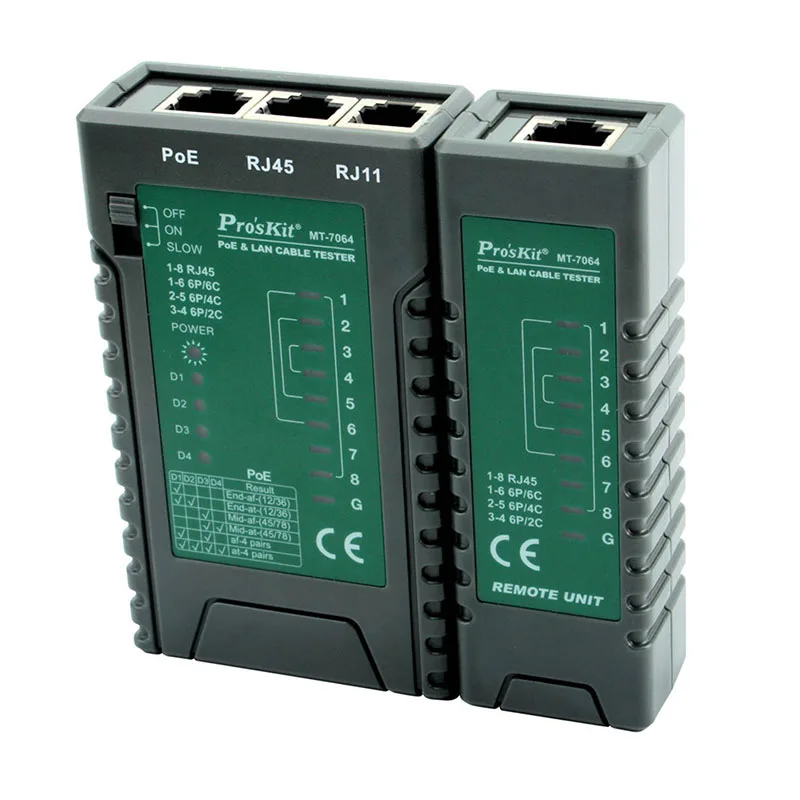 Тестер сетевой линии po'skit Многофункциональный тестер кабелей PoE и LAN для