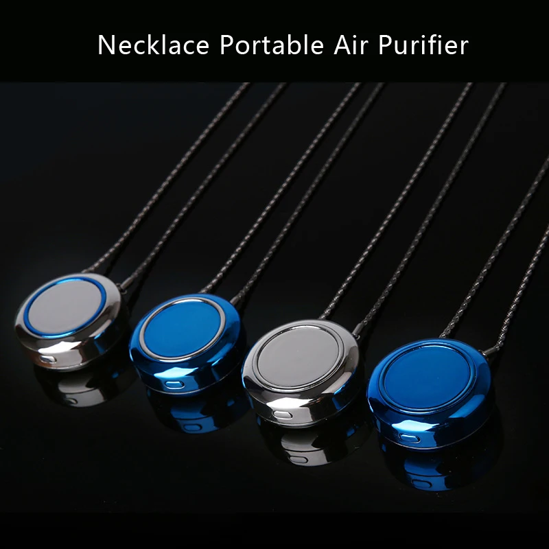 

Personal Portable Wearable Necklace Air Cleaner Mini Air Purifier Negative Ionizer Ionic Air Purifier USB Rechargeable Refresher