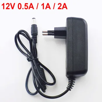 

100-240V AC to DC Power Adapter Supply Charger adaptor 5V 12V 1A 2A 3A 0.5A US EU Plug 5.5mm x 2.5mm for Switch LED Strip Lamp