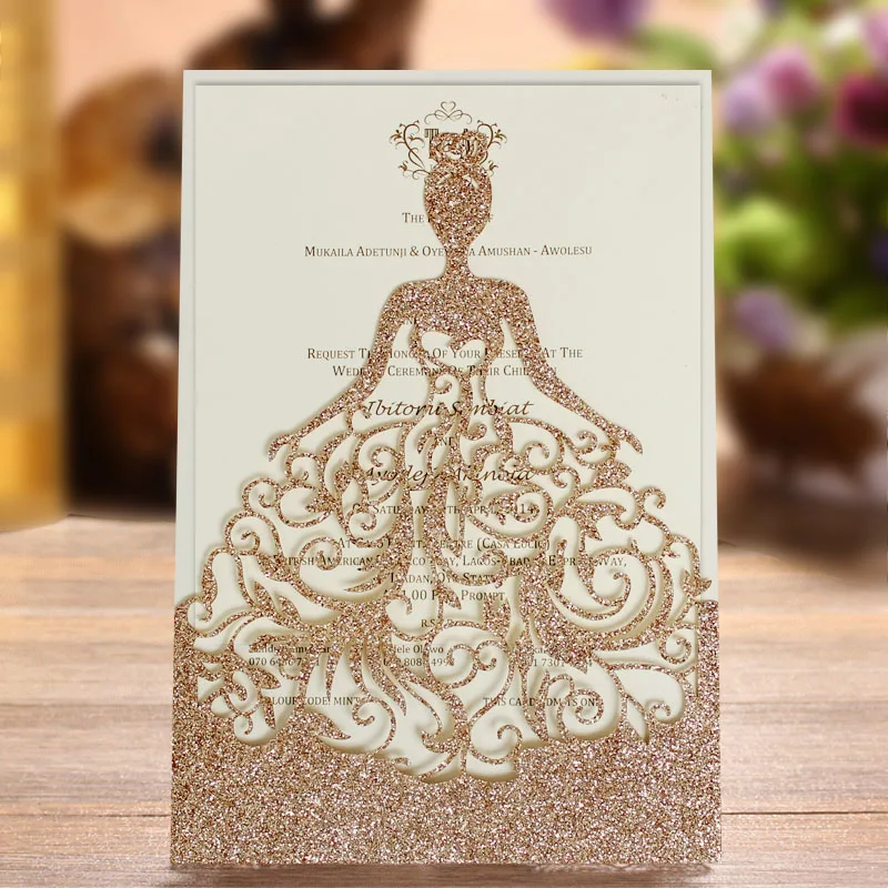 Laser Cut Bridal Shower Invitations 7