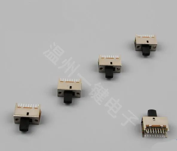 

Free Shipping 50PCS/lot SS-62D02 18 foot 4 fixed foot toggle switch 6p/2t/six knife double throw//Position high 12MM/SS62D02